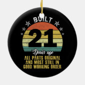 21年前おもしろいに建設された全パーツオリジナル21st セラミックオーナメント (裏面)