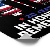 21年忘れ間の名誉と財産の愛国者の日を決して ポスター (角)