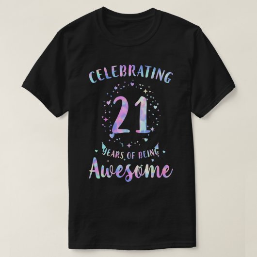21年祝間の絞り染めコロ素晴らし Tシャツ (デザイン正面)