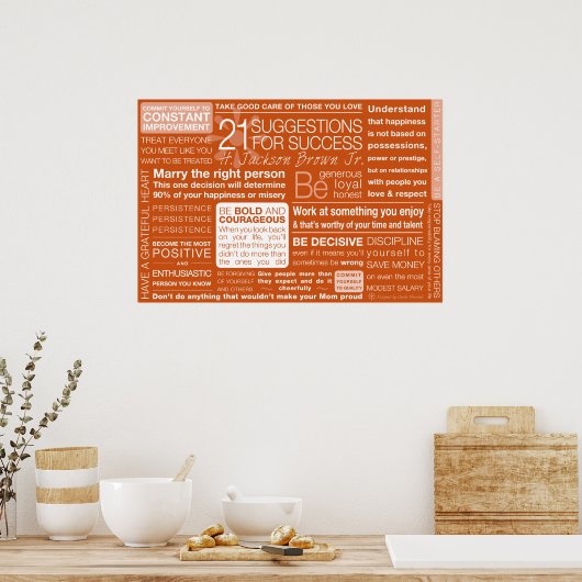 21成功のための提案 – Clay ポスター (キッチン)