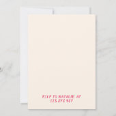 21手描きケーキこんにちは21誕生日 招待状 (裏面)