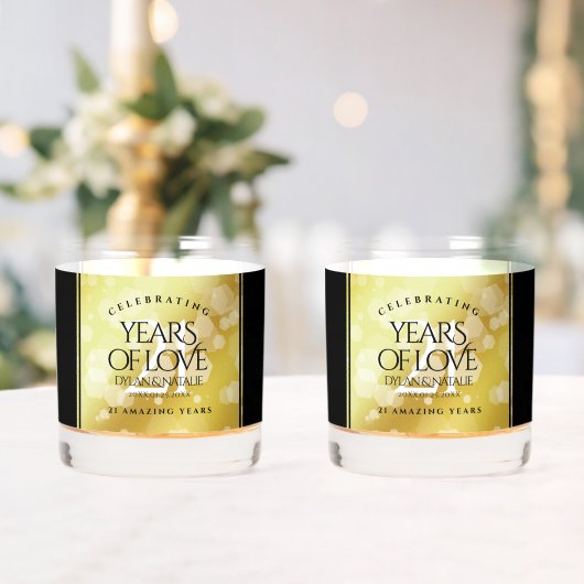 21日エレガント真鍮結婚周年記念お祝い ウイスキーグラス (インサイチュ (ウェディング))