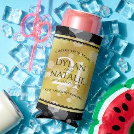 21日エレガント真鍮結婚周年記念お祝い スリム缶クーラー