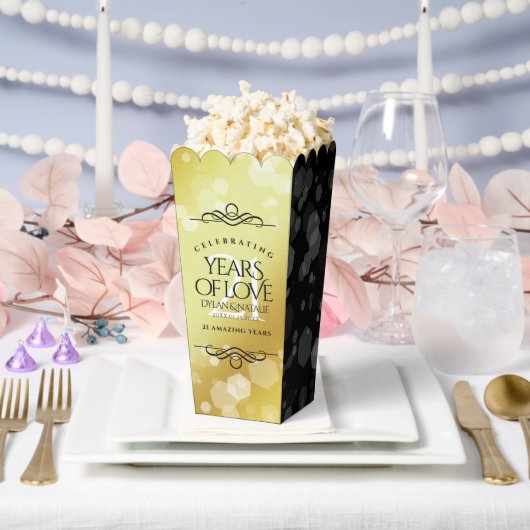 21日エレガント真鍮結婚周年記念お祝い フェイバーボックス (ウェディング)