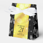 21日エレガント真鍮結婚周年記念お祝い フェイバーボックス (正面サイド)