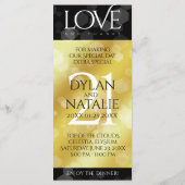 21日エレガント真鍮結婚周年記念お祝い メニュー (裏面)