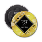 21日エレガント真鍮結婚周年記念お祝い 栓抜き (正面)