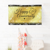 21日エレガント真鍮結婚周年記念お祝い 横断幕 (インサイチュ)