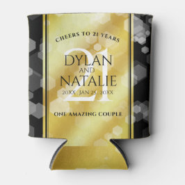 21日エレガント真鍮結婚周年記念お祝い 缶クーラー