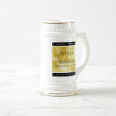 21日エレガント真鍮結婚周年記念 ビールジョッキ (正面右)