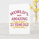 21日バースデー カード (黄色い花)