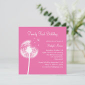 21最高の歳の誕生日招待状(明るい赤紫色)をお願いします 招待状 (スタンド正面)