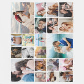 21枚パーソナライズされたの大きなコラージュフリースブランケット フリースブランケット (正面)