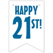 21歳おもしろいの誕生日ビアマンガ バンティングフラッグ (第2の旗)