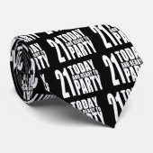 21歳おもしろいの誕生日: 21今日とパーティー準備 ネクタイ (ロール)