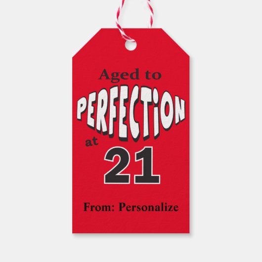 21歳で完成度が高い ギフトタグ (裏面)