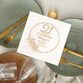 21歳と素晴らしい21歳の誕生日パーティースタンプ 箔ナプキン