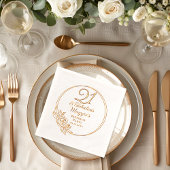 21歳と素晴らしい21歳の誕生日パーティースタンプ 箔ナプキン