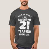 21歳のギフト | 21歳の誕生日プレゼントアイディア Tシャツ (正面)