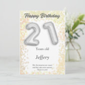 21歳のハッピーバースデーカード (スタンド正面)