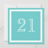 21歳のパーティの招待状 – アクア 招待状