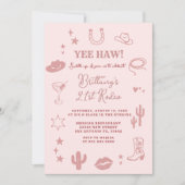 21歳の南西部スタイルの牧場の誕生日パーティーの招待状 招待状 (正面)