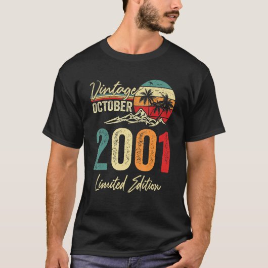 21歳の古いヴィンテージ2001年10月21日 Tシャツ (正面)