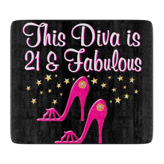 21歳の古い靴の女王 カッティングボード (正面)