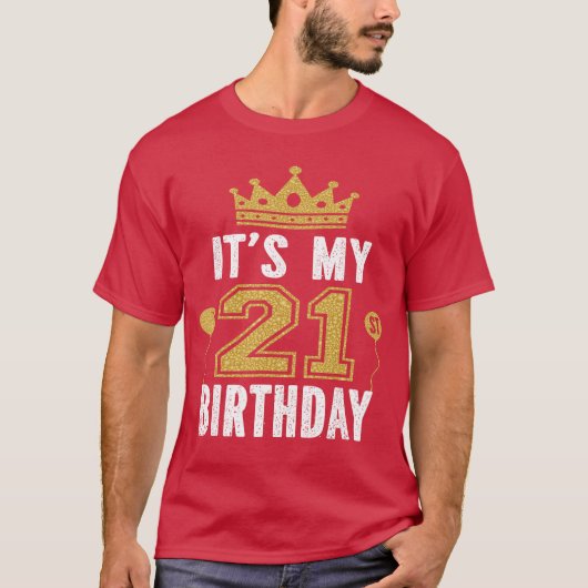 21歳の男の子への誕生日プレゼント Tシャツ (正面)