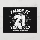 21歳の皮肉なミーム 面白い21歳の誕生日 ポストカード (正面)