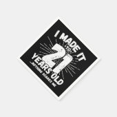 21歳の皮肉ミームおもしろい21歳の誕生日 スタンダードカクテルナプキン (角)