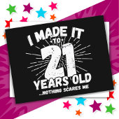 21歳の皮肉ミームおもしろい21歳の誕生日 ポストカード