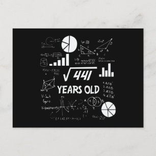 21歳の誕生日おかしい数学21歳の誕生日プレゼント ポストカード