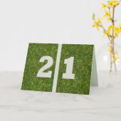 21歳の誕生日おめでとう! カード (黄色い花)