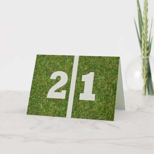21歳の誕生日おめでとう! カード (正面)