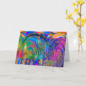 21歳の誕生日おめでとう！ カード (黄色い花)