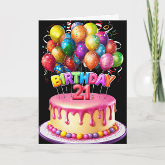 21歳の誕生日おめでとう カード