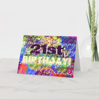 21歳の誕生日おめでとう！ カード