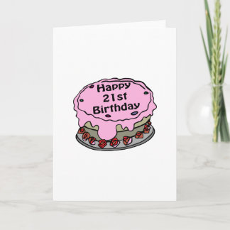 21歳の誕生日おめでとう！ カード