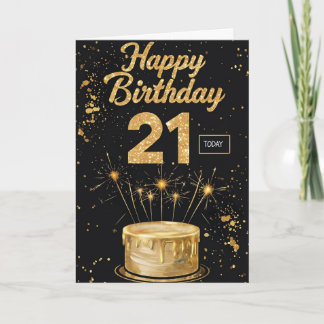 21歳の誕生日おめでとう カード