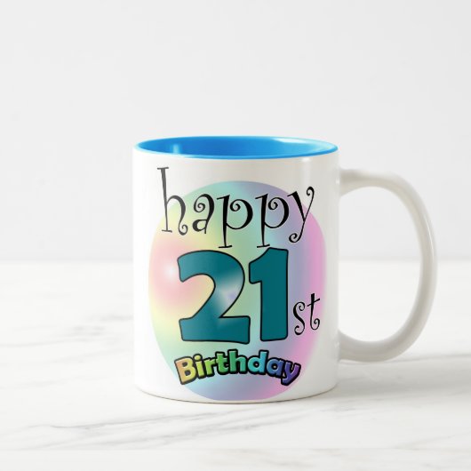 21歳の誕生日おめでとう ツートーンマグカップ (右)