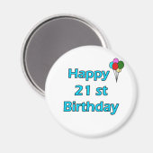 21歳の誕生日おめでとう マグネット (正面/裏面)