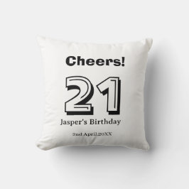 21歳の誕生日おめでとう 大文字 名前 男性 ギフト クッション