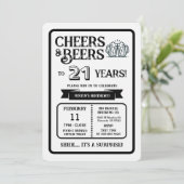 21歳の誕生日おめでとう Brewery Surprise Cheers and Beers 招待状 (スタンド正面)