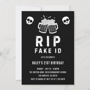 21歳の誕生日おめでとう RIP 偽造ID 楽しいビールジョーク 招待状