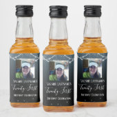 21歳の誕生日お祝いグラデーションダイヤモンド リキュールボトルラベル (ボトル)