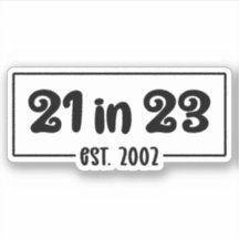 21歳の誕生日お祝い21 in 23 Est 2002