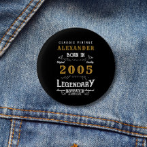 21歳の誕生日お祝い バースイヤー2005 レトロブラック