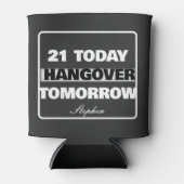 21歳の誕生日お酒の飲み過ぎに注意 缶クーラー (正面)