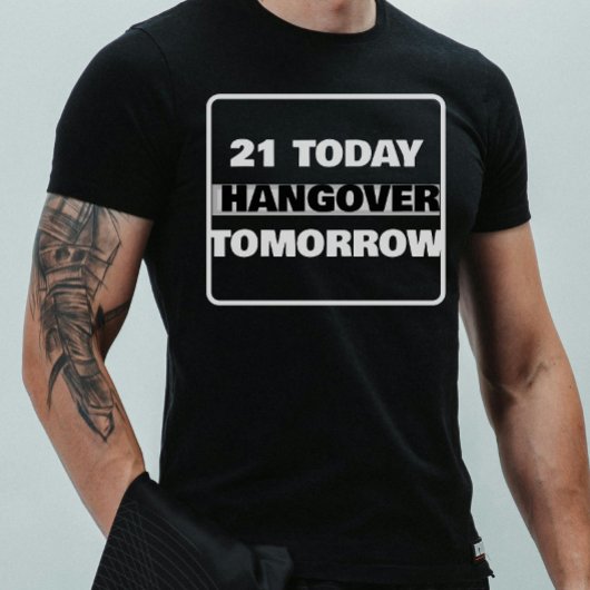 21歳の誕生日お酒 Tシャツ